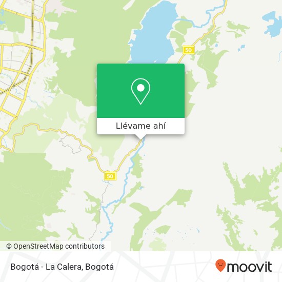 Mapa de Bogotá - La Calera