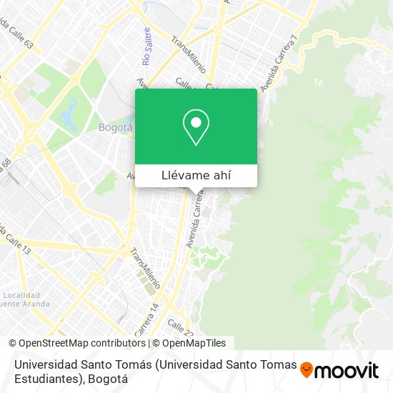 Mapa de Universidad Santo Tomás (Universidad Santo Tomas Estudiantes)