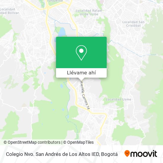 Mapa de Colegio Nvo. San Andrés de Los Altos IED