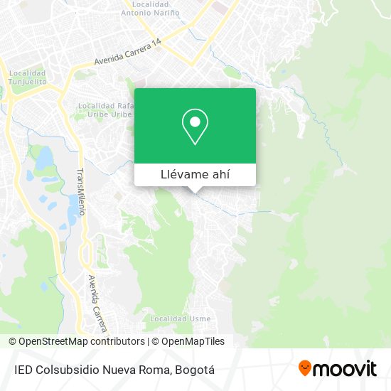 Mapa de IED Colsubsidio Nueva Roma