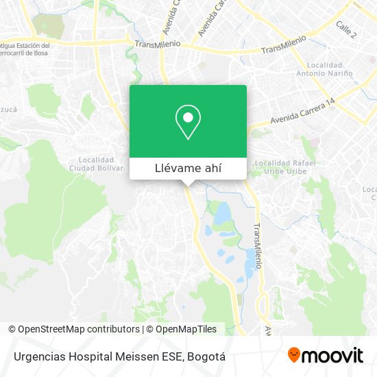 Mapa de Urgencias Hospital Meissen ESE