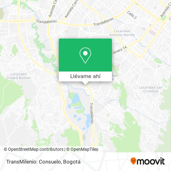Mapa de TransMilenio: Consuelo