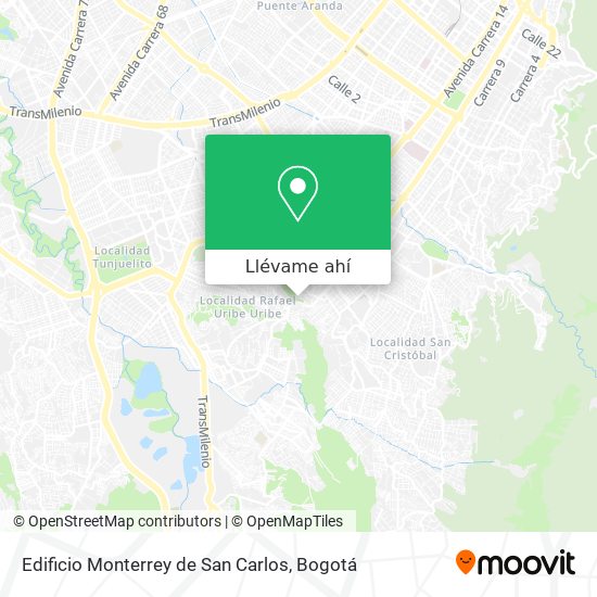 Mapa de Edificio Monterrey de San Carlos