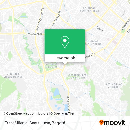 Mapa de TransMilenio: Santa Lucía