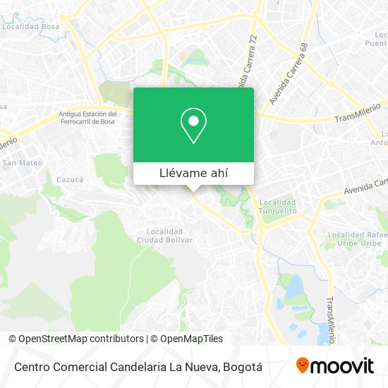 Mapa de Centro Comercial Candelaria La Nueva