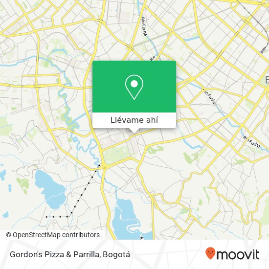 Mapa de Gordon's Pizza & Parrilla