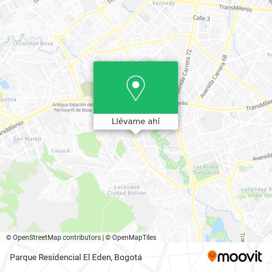 Mapa de Parque Residencial El Eden