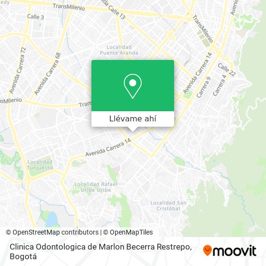 Mapa de Clinica Odontologica de Marlon Becerra Restrepo