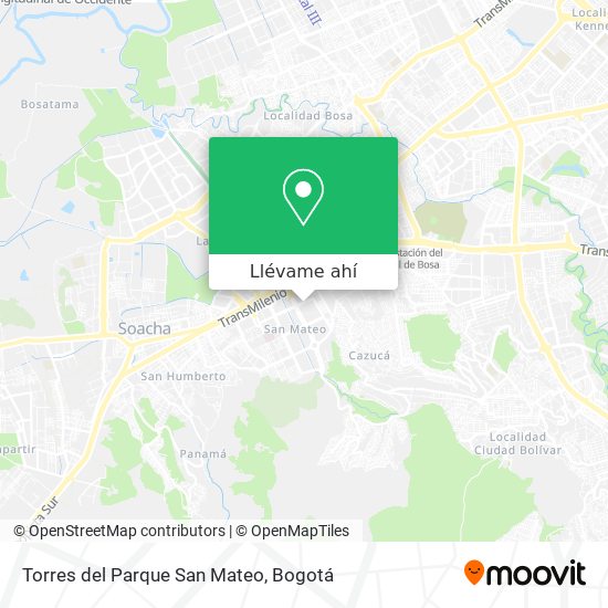 Mapa de Torres del Parque San Mateo