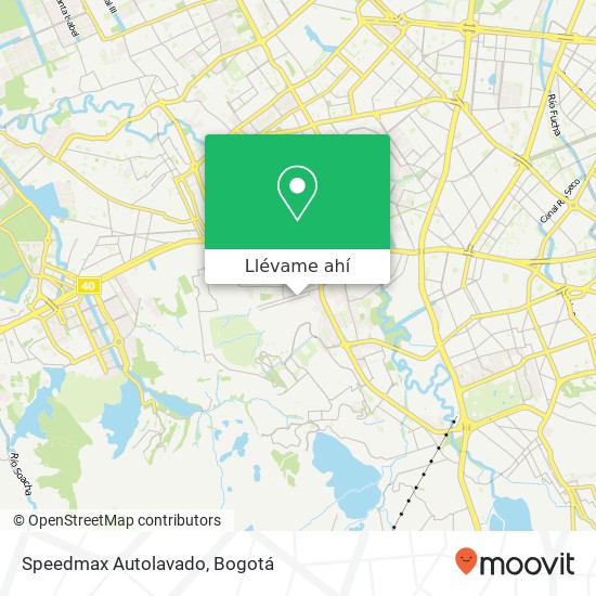 Mapa de Speedmax Autolavado