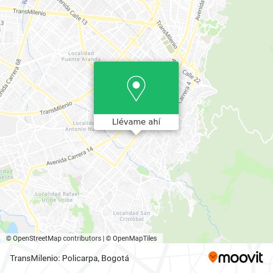 Mapa de TransMilenio: Policarpa
