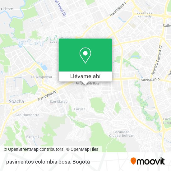 Mapa de pavimentos colombia bosa