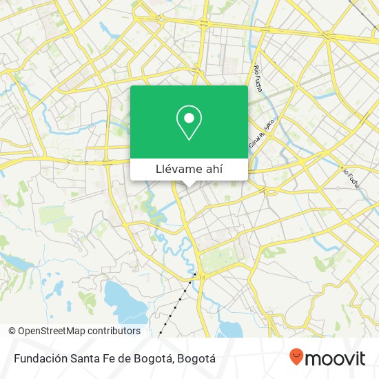 Mapa de Fundación Santa Fe de Bogotá