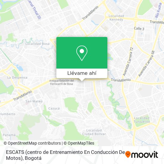 Mapa de ESCATS (centro de Entrenamiento En Conducción De Motos)