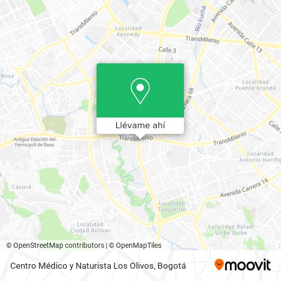 Mapa de Centro Médico y Naturista Los Olivos