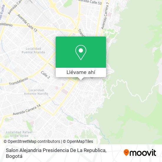 Mapa de Salon Alejandria Presidencia De La Republica
