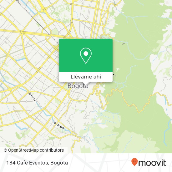 Mapa de 184 Café Eventos