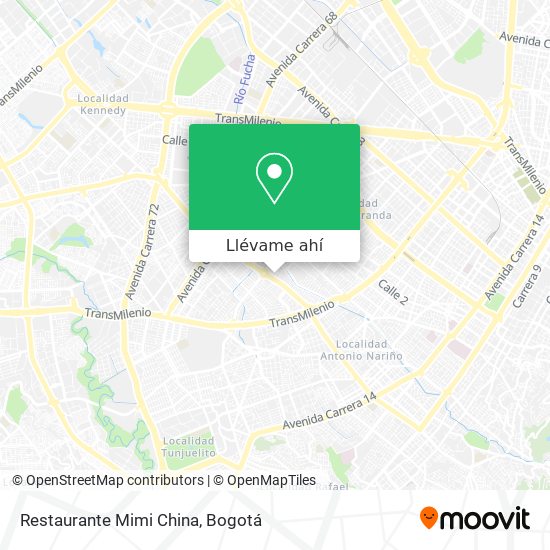 Mapa de Restaurante Mimi China
