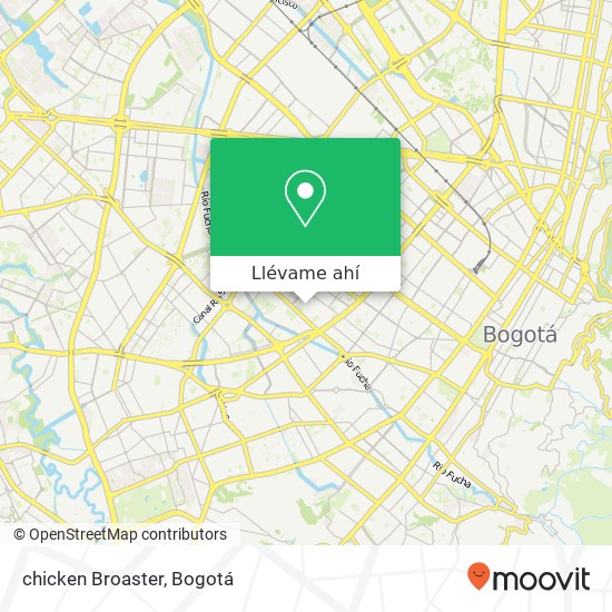 Mapa de chicken Broaster