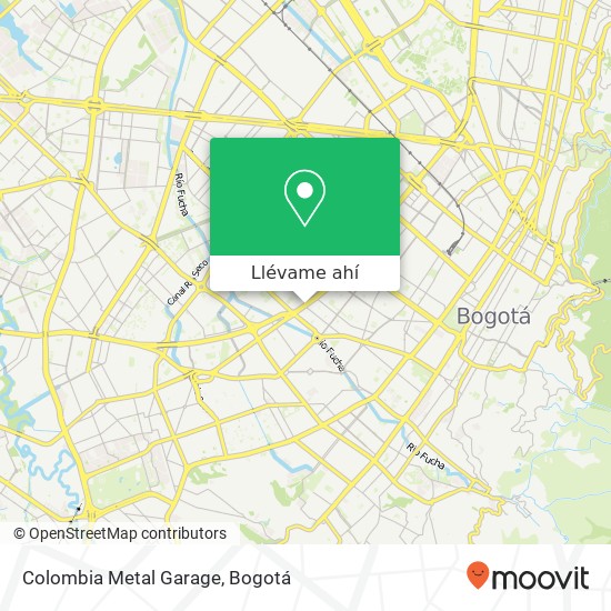 Mapa de Colombia Metal Garage