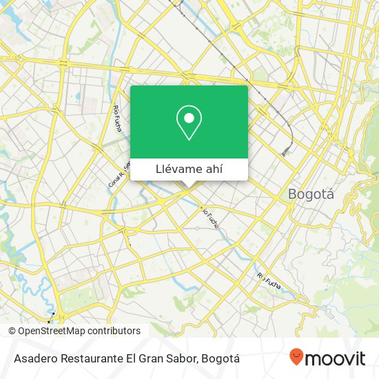 Mapa de Asadero Restaurante El Gran Sabor