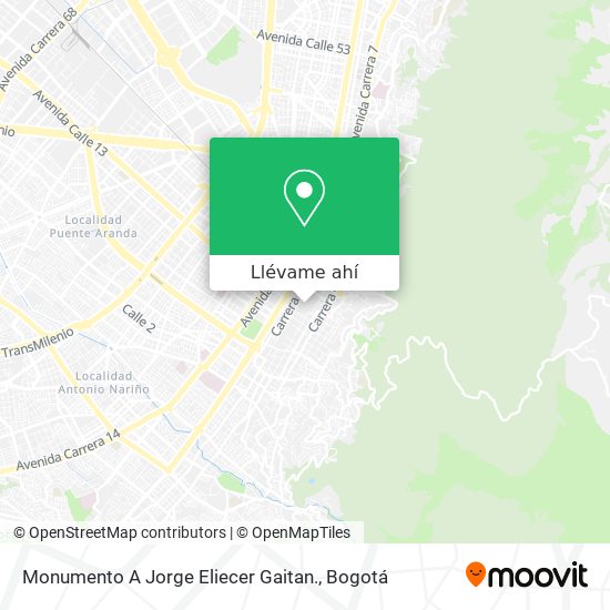 Mapa de Monumento A Jorge Eliecer Gaitan.