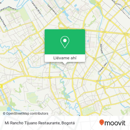 Mapa de Mi Rancho Tijuano Restaurante