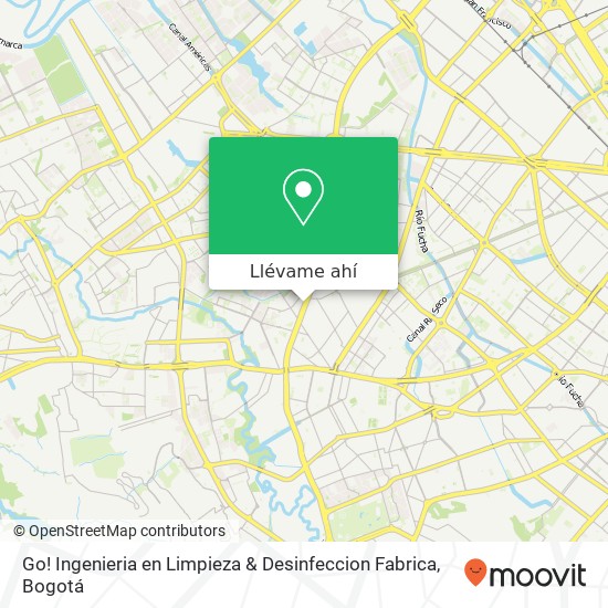 Mapa de Go! Ingenieria en Limpieza & Desinfeccion Fabrica