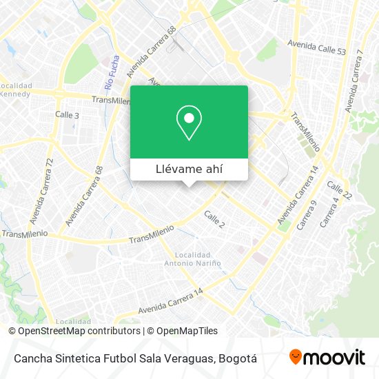 Mapa de Cancha Sintetica Futbol Sala Veraguas