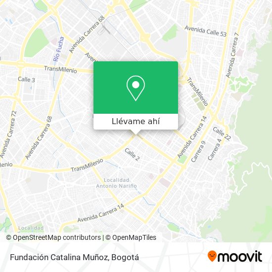 Mapa de Fundación Catalina Muñoz