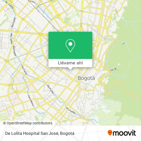 Mapa de De Lolita Hospital San José