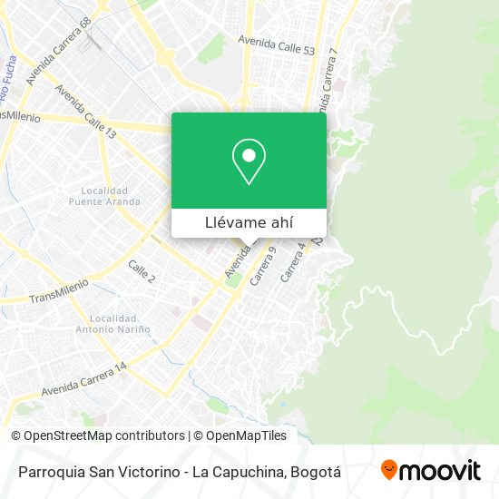 Mapa de Parroquia San Victorino - La Capuchina