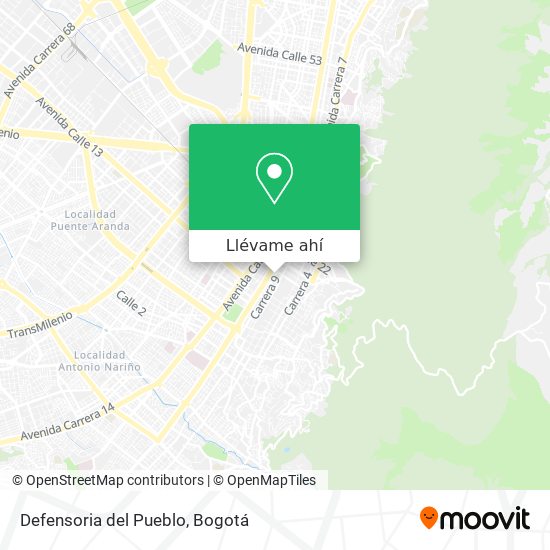 Mapa de Defensoria del Pueblo