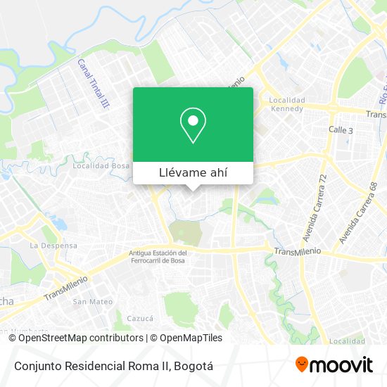 Mapa de Conjunto Residencial Roma II