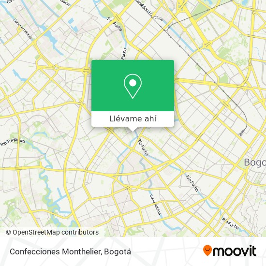 Mapa de Confecciones Monthelier