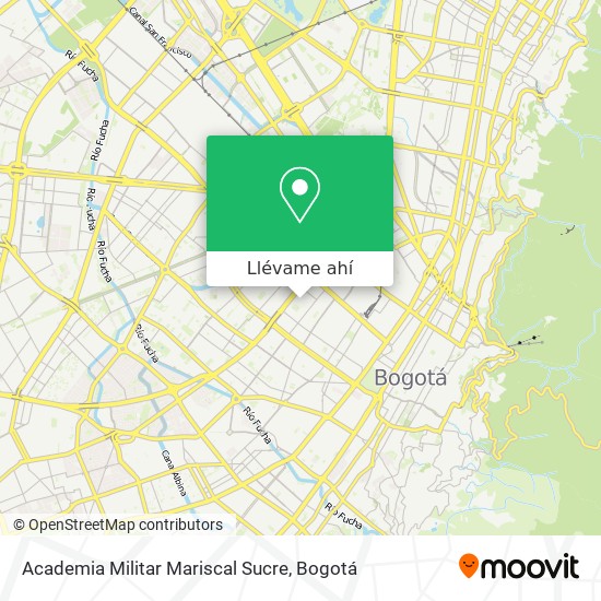 Mapa de Academia Militar Mariscal Sucre
