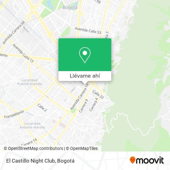 Mapa de El Castillo Night Club