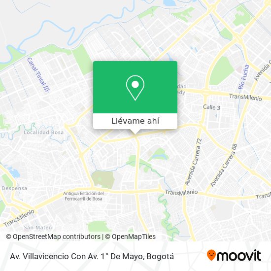 Mapa de Av. Villavicencio Con Av. 1° De Mayo