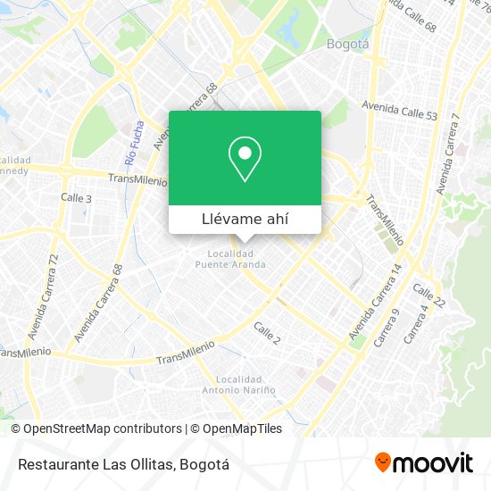 Mapa de Restaurante Las Ollitas