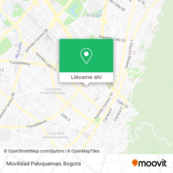 Mapa de Movilidad Paloquemao