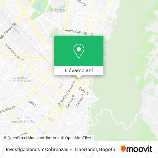 Mapa de Investigaciones Y Cobranzas El Libertador