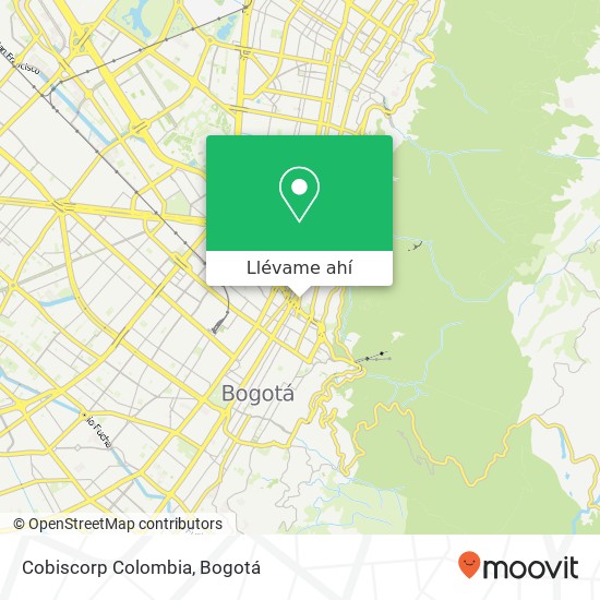 Mapa de Cobiscorp Colombia