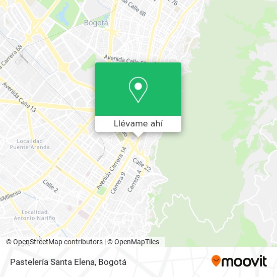 Mapa de Pastelería Santa Elena