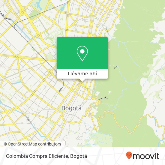 Mapa de Colombia Compra Eficiente