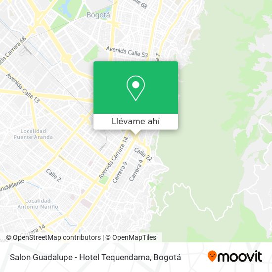 Mapa de Salon Guadalupe - Hotel Tequendama