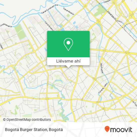 Mapa de Bogotá Burger Station