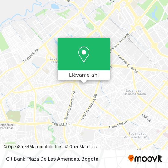 Mapa de CitiBank Plaza De Las Americas