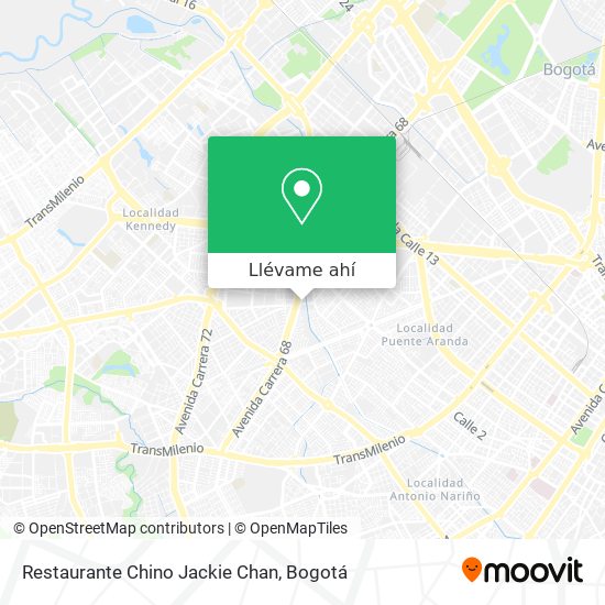 Mapa de Restaurante Chino Jackie Chan