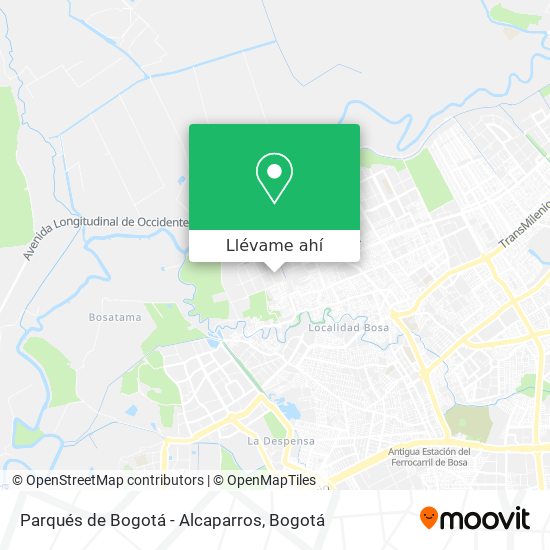 Mapa de Parqués de Bogotá - Alcaparros