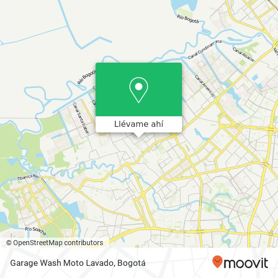 Mapa de Garage Wash Moto Lavado